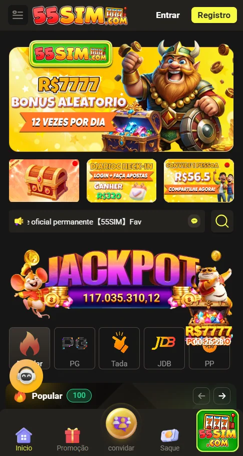 Ilustração de Explore as Ofertas VIP do 55sim em Jogos de Slots